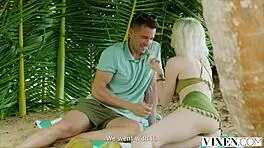 Vixen Petite Blonde Christy Has Earth-Shattering Orgasms