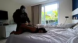 Novinha hooks up with military ghost for wild Call of Duty sex