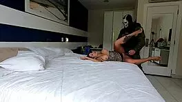 Novinha hooks up with military ghost for wild Call of Duty sex