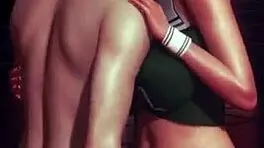 Hot cheerleader fucks on university court