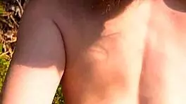 Perfect Body Girl Gets Anal Creampie and Cum on Ass in Public Outdoor Doggy POV