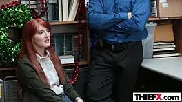 I caught tiny redhead Krystal Orchid stealing.