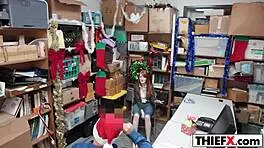 I caught tiny redhead Krystal Orchid stealing.