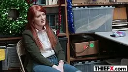 I caught tiny redhead Krystal Orchid stealing.