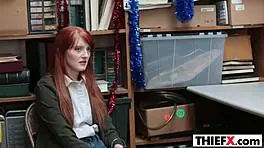 I caught tiny redhead Krystal Orchid stealing.