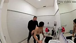 jade cosplay in bathroom halloween