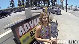 Keisha Grey, this teen, can't resist a rough blowjob and hardcore fucking.