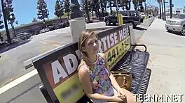 Keisha Grey, this teen, can't resist a rough blowjob and hardcore fucking.