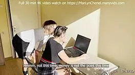 Stepsister Marlyn Chenel Pays Stepbrother with Ass