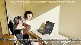 Stepsister Marlyn Chenel Pays Stepbrother with Ass