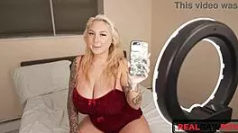 Npc Streamer Sucks Cock During A Live With Deepthroat Facial And Monster Cock