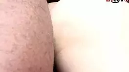 bbc stretches tight brunette slut with natural tits hard