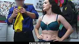 lp officer catches lyra lockhart shoplifting and punishes her hard