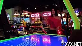 Beautiful Petite Girl With Small Tits Bows Down For Blowjob And Sex