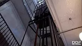 cock-addicted teen 18+ hottie akasha cullen swallows delivery guy's dick and cum