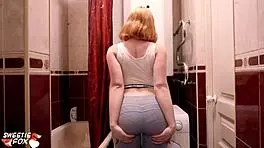 Fitness Babe Fingering Pussy Hard in Shower Solo!