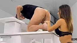 rim4k guy relax and enjoys dream in which his ass is worshipped by gal