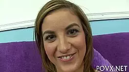 Short teen fucks with blowjob and ball licking