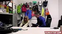 Teen thief gets caught and fucked hard for stealing dildos in the shop