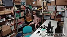 Teen Curves Split On Dick, Caught By Police