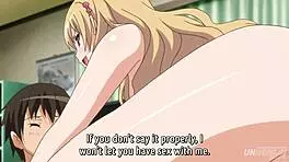 Cute busty teen gets massive creampie in hentai subtitled