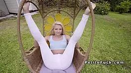 Small Tittied Blonde Teen 18+ Spinner Bangs