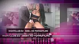 German teen babe sucks and fucks her ex with best friend