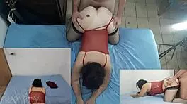 Pov Bubble Butt Amateur Feels Intense Pleasure In Red Dress And Stockings During Doggystyle