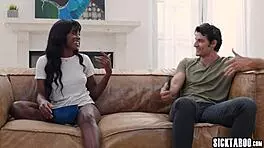 Big Cock Guy Pounds Horny Black Roommate Nicole Kitt. They Share Wet Dorm Fun All Night Long.