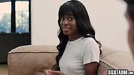 Big Cock Guy Pounds Horny Black Roommate Nicole Kitt. They Share Wet Dorm Fun All Night Long.