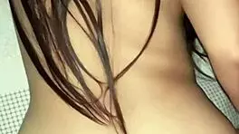 Latina babe masturbating hard cock, missing it during his trip