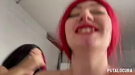 Putalocura - Meraki Chubby Redhead and Dayanna Teen 18+ Canaria Suck and Fuck in Wild Spanish Threesome with Torbe