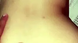 Latina babe masturbating hard cock, missing it during his trip