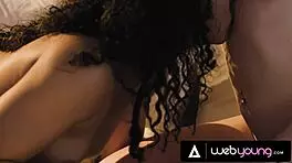 Gorgeous girlfriends enjoy a night of soft lesbian play