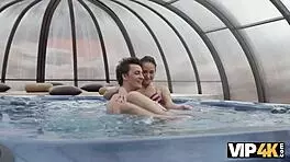 angie moon is happy to be girlfriend of older talented lover, what a perfect match!