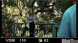 blonde babe gets roughed up by 2 strangers in wild encounter. it’s intense stuff!