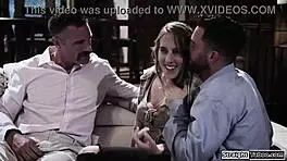 blonde babe gets roughed up by 2 strangers in wild encounter. it’s intense stuff!