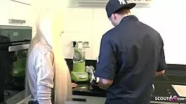 tight tini gets forced to fuck her boss's huge cock at work