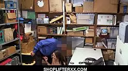 Petite Teen Strips Naked For Mall Guard After Shoplifting