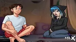 Summertimesaga episode 79 features teen stripping scene