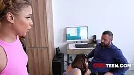 teen shocked her friend sucks stepdad nonchalantly?