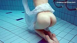 Big Ass and Tits Brunette Babe Diana in Shower