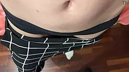 Man, rubbing my stepsister’s teen 18+ pussy with my horny cock… best handjob and cumshot ever!