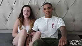 amazing couple enjoys hot teen sex with facial