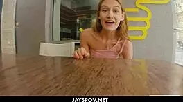 Jay’s POV - Skinny Teen Tiffany Tatum Takes Deep Creampie