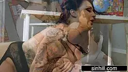 I seduce that young immigrant with my big british tits as filthy uk teacher