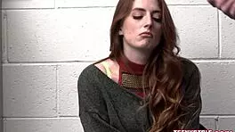 redhead big ass shoplifter aria carson banged by officer