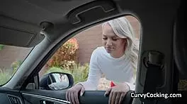 Blonde fucktoy picked up during casting?