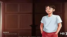 Summertime Saga - Exhausted Teen Giving Her Milk In Hentai.