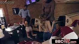 Two barely legal euro sluts handle big black cocks like champs